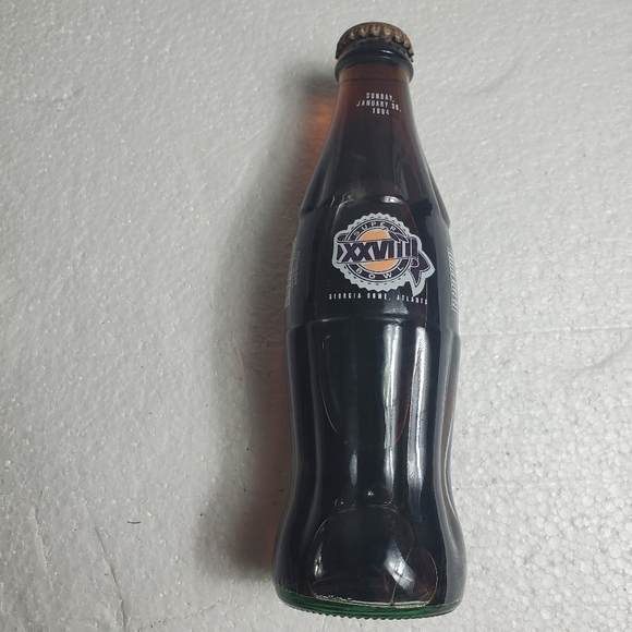 Other - Coke Cola Super Bowl XXVIII Georgia Dome Bottle Dallas Cowboys Buffalo Bills 8oz